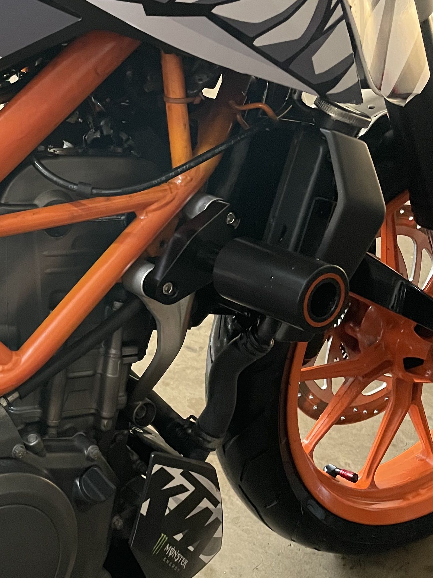 ktm duke frame sliders