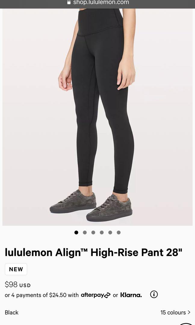 Lululemon Align High Rise Leggings, Women's Fashion, Activewear on Carousell