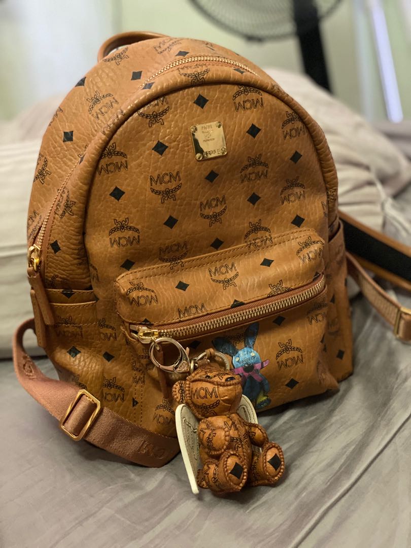 MCM Mini Backpack Keychain, Women's Fashion, Bags & Wallets, Backpacks on  Carousell
