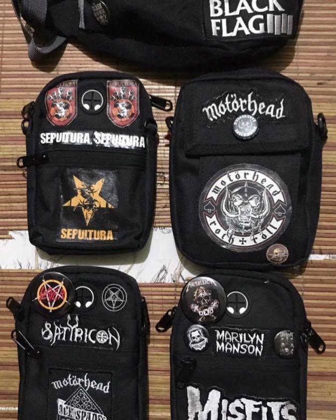 Metal Band Sling Bag