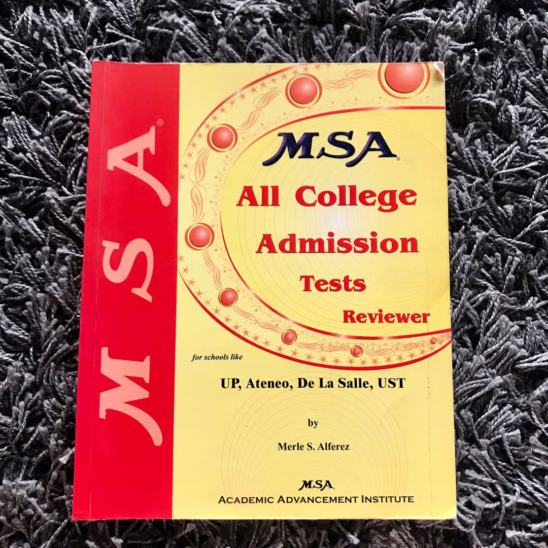 MSA All College Admission Test Reviewer UP Ateneo De La Salle UST Hobbies Toys Books