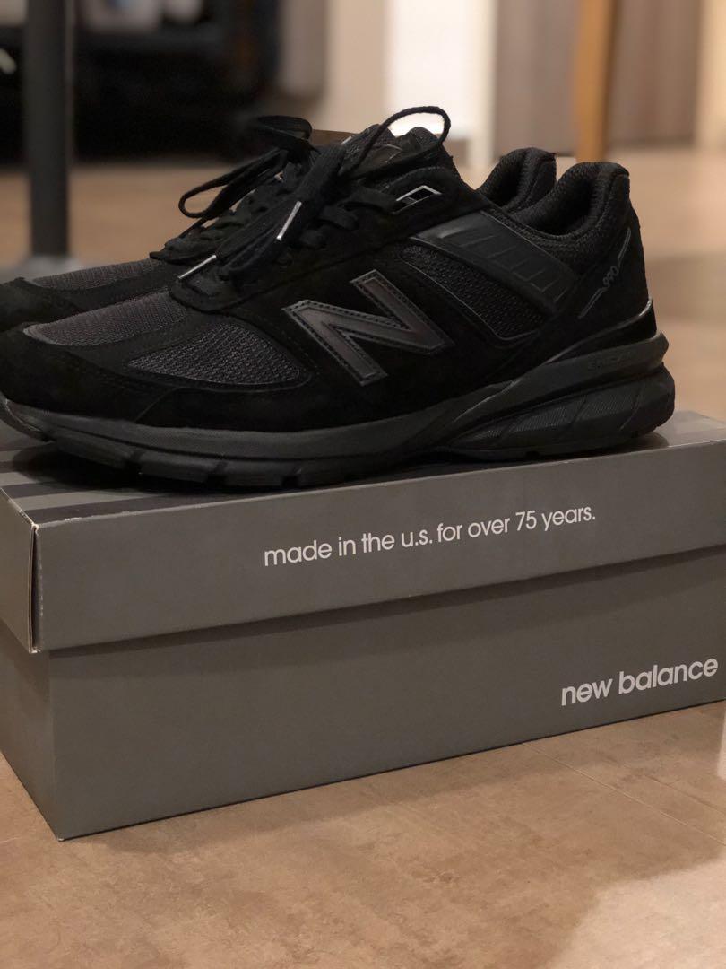 New balance 990 V5 Black Men s Fashion Footwear Sneakers on Carousell