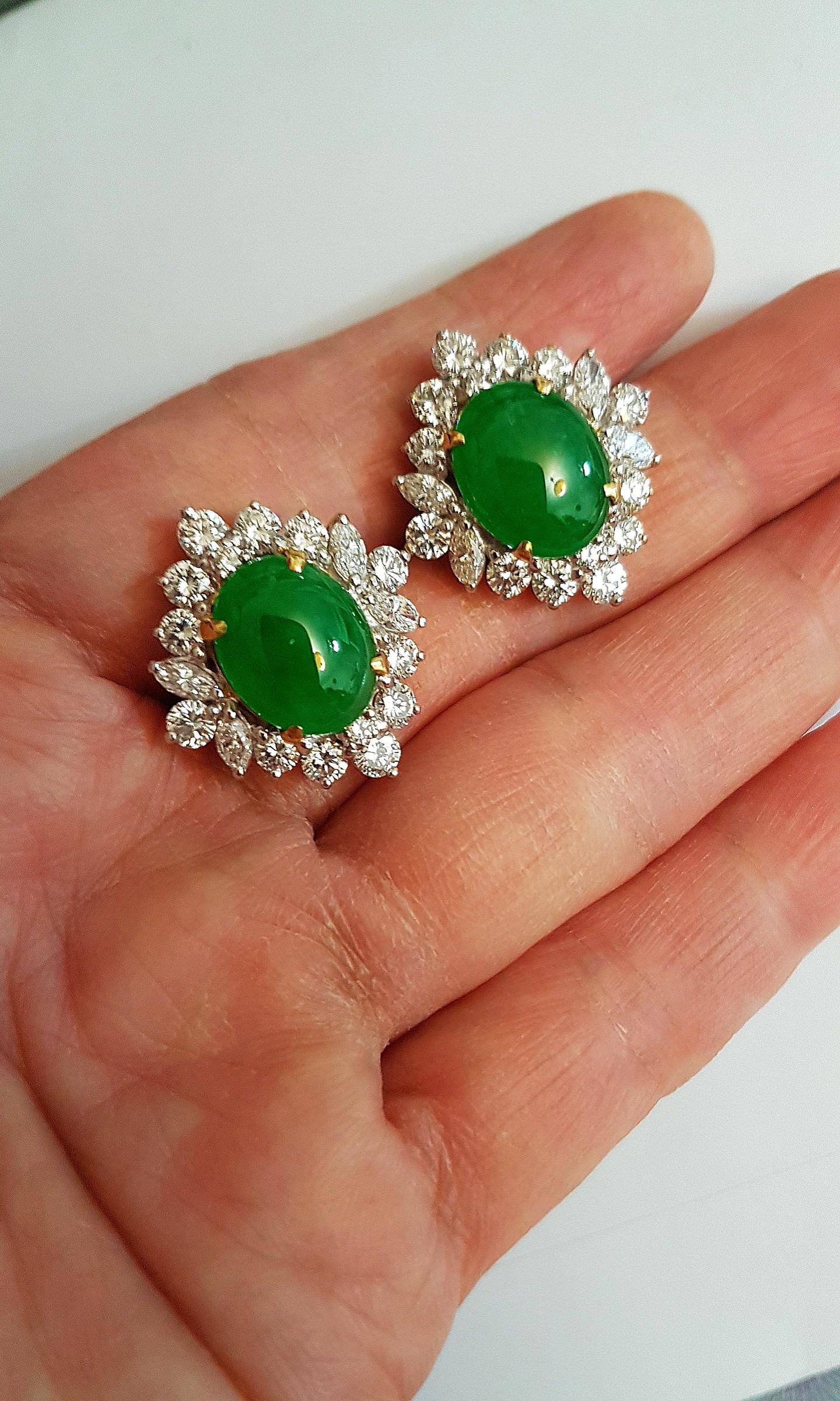 Jade diamond hotsell earrings