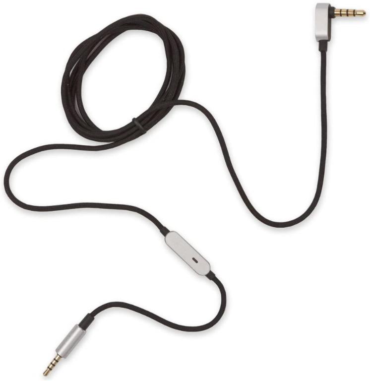 Official AKG N60NC Single Button Audio Cable with Mic Black Braided