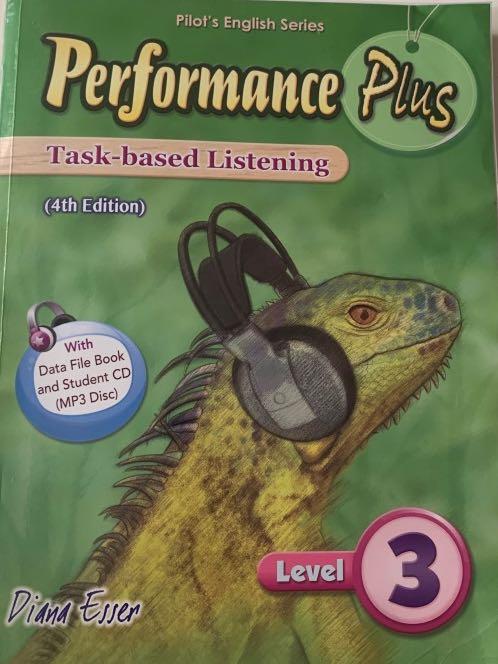 Performance Plus Task-based Listening level 3 （分類：補充練習）位於 Hong Kong。 由 tuzdg 提交（商品編號 1104128084，圖片 1）。簡介： 有data file 60% new Dm for more details 。