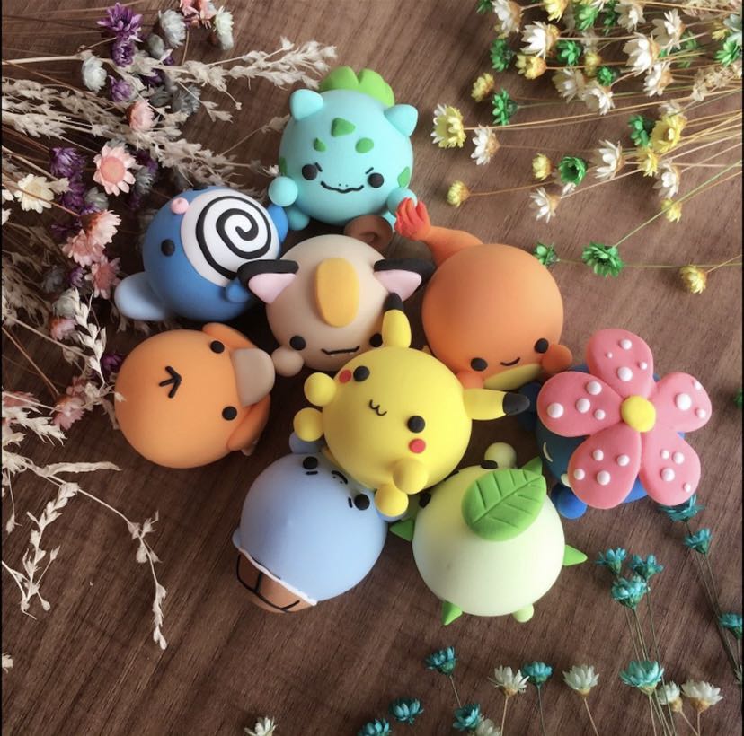 Pokemon DIY Air Dry Clay Kit. Pok mon Figurines Handmade Gift