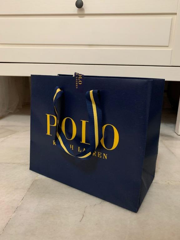 POLO Ralph Lauren Paper Gift Bag (L24CM*W12CM*H20CM), Luxury, Bags &  Wallets on Carousell