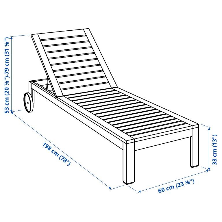 Ikea äpplarö sun lounger on sale