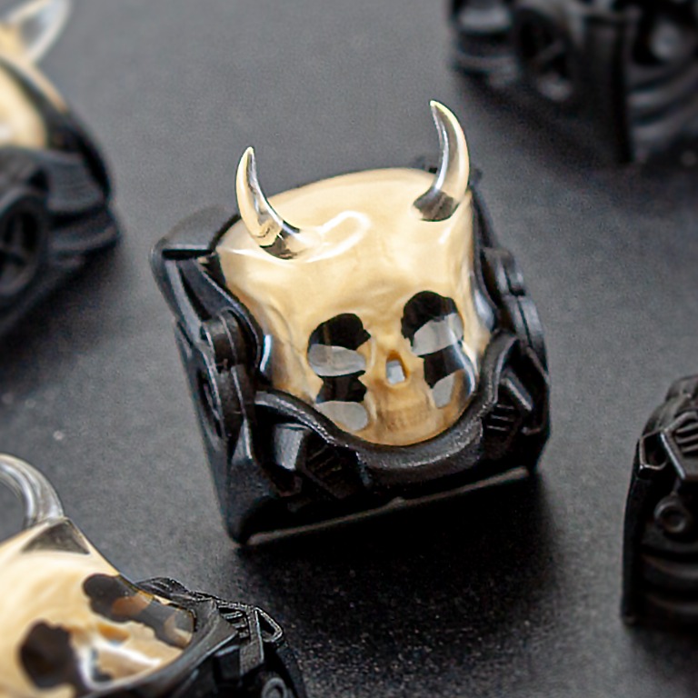 ProjectKey Space Skull V2 (Histrionic) Artisan Keycap, Computers & Tech ...