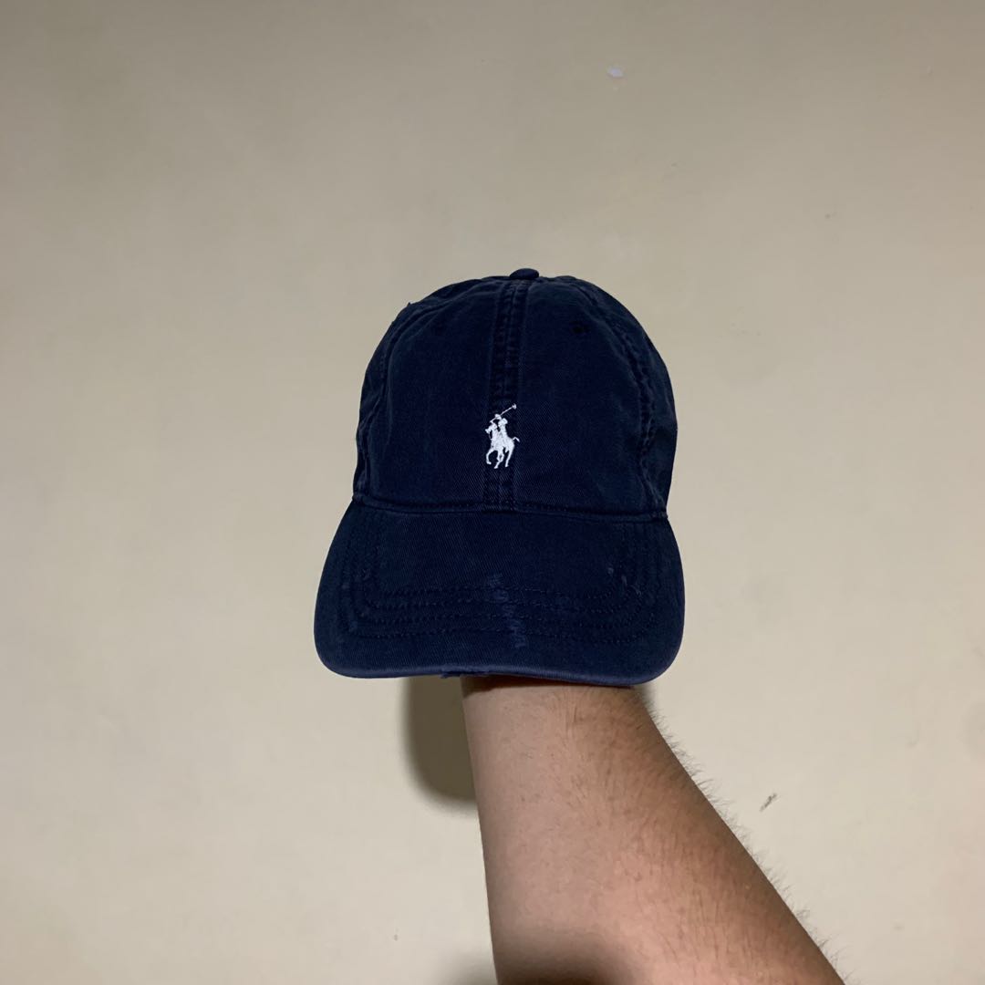 Ralph lauren classic logo navy blue cap dad hat Men s Fashion