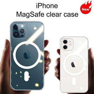 【Ready Stock】Magsafe Clear Case for iPhone 12/12 Mini/12 Pro Max, Thin Shockproof Anti-Yellow Magnetic Cellphone Case