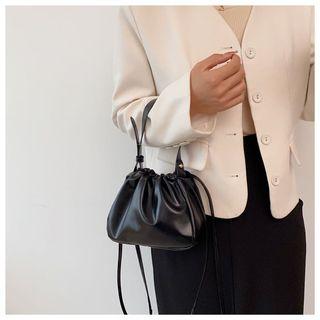 Small Black Faux Leather Bag