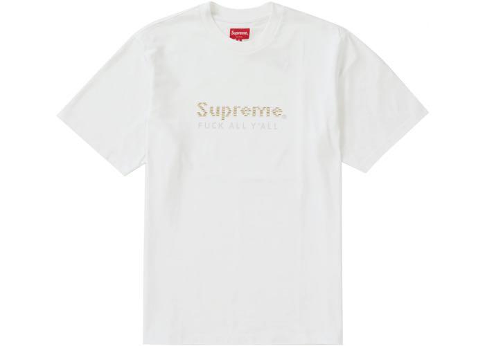 Supreme gold bars tee black hot sale