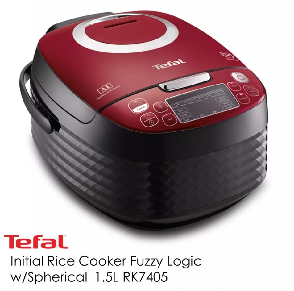 Tefal Initial Rice Cooker Fuzzy Logic w/Spherical 1.5L RK7405, TV