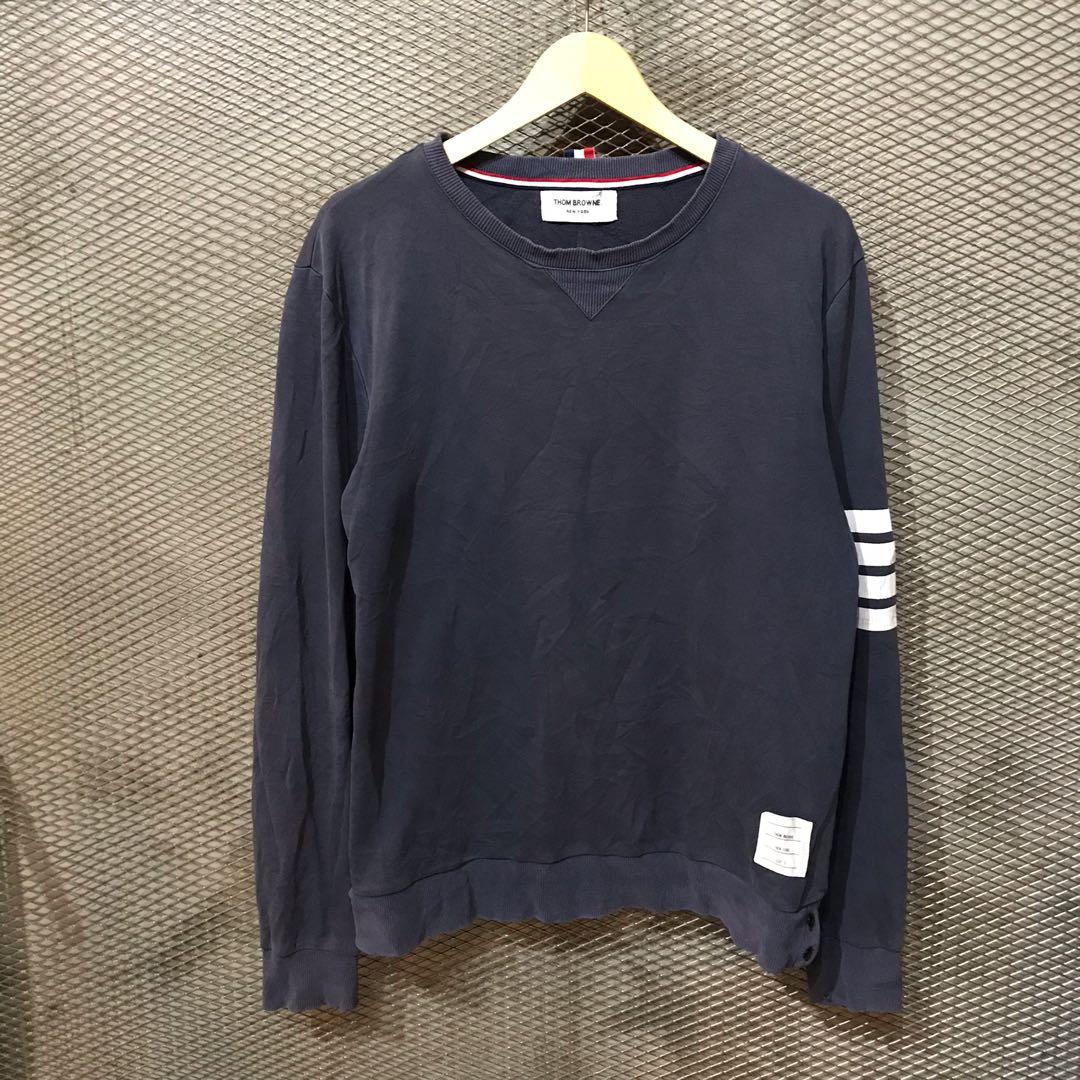THOM BROWNE Crewneck, Fesyen Pria 