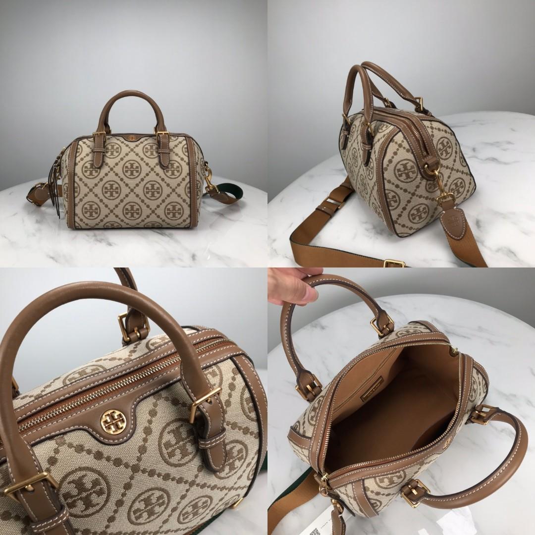 Tory Burch Monogram duffle bag boston, Women's Fashion, Bags & Wallets,  Purses & Pouches on Carousell