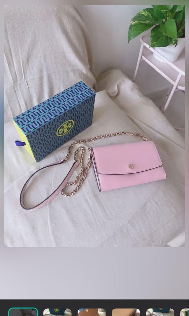 Tory burch parker chain wallet hot sale
