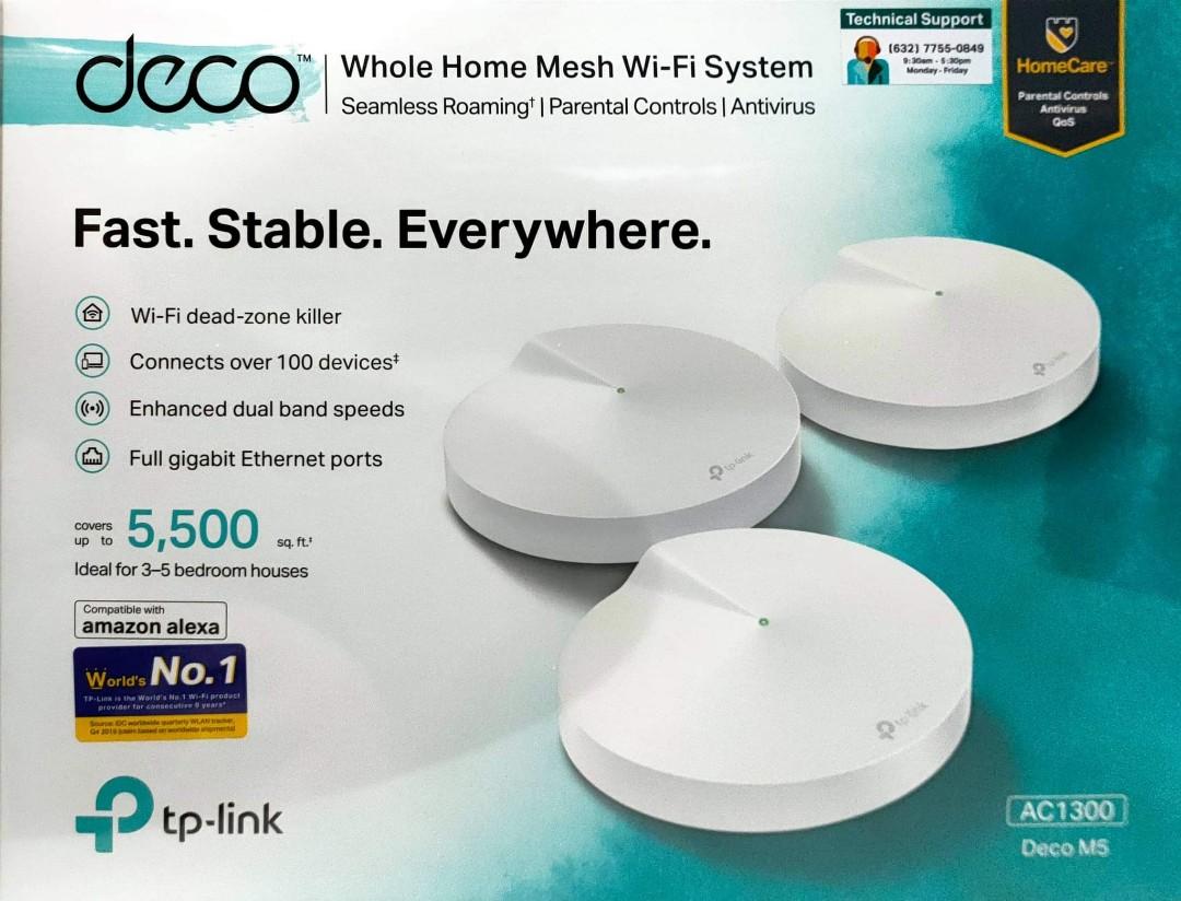 TP-Link Whole Home Mesh Wi-Fi (Deco E4 & M5) 💯 Original (Category: Networking) located in Pasig City. Submitted by fjEgangan (Listing ID 1104246104, Image 2). Description: ⭐ FOR SALE ⭐ TP-LINK WHOLE HOME MESH WIFI 📍 Brandnew 📍 Sealed 📍 Original 📍 1year warranty 📍 7days replacement if defective Available same-day delivery (except sunday) Book ntin agad sa rider. Mode of payment: COD, Gcash o Online banking For more products/item and details,
