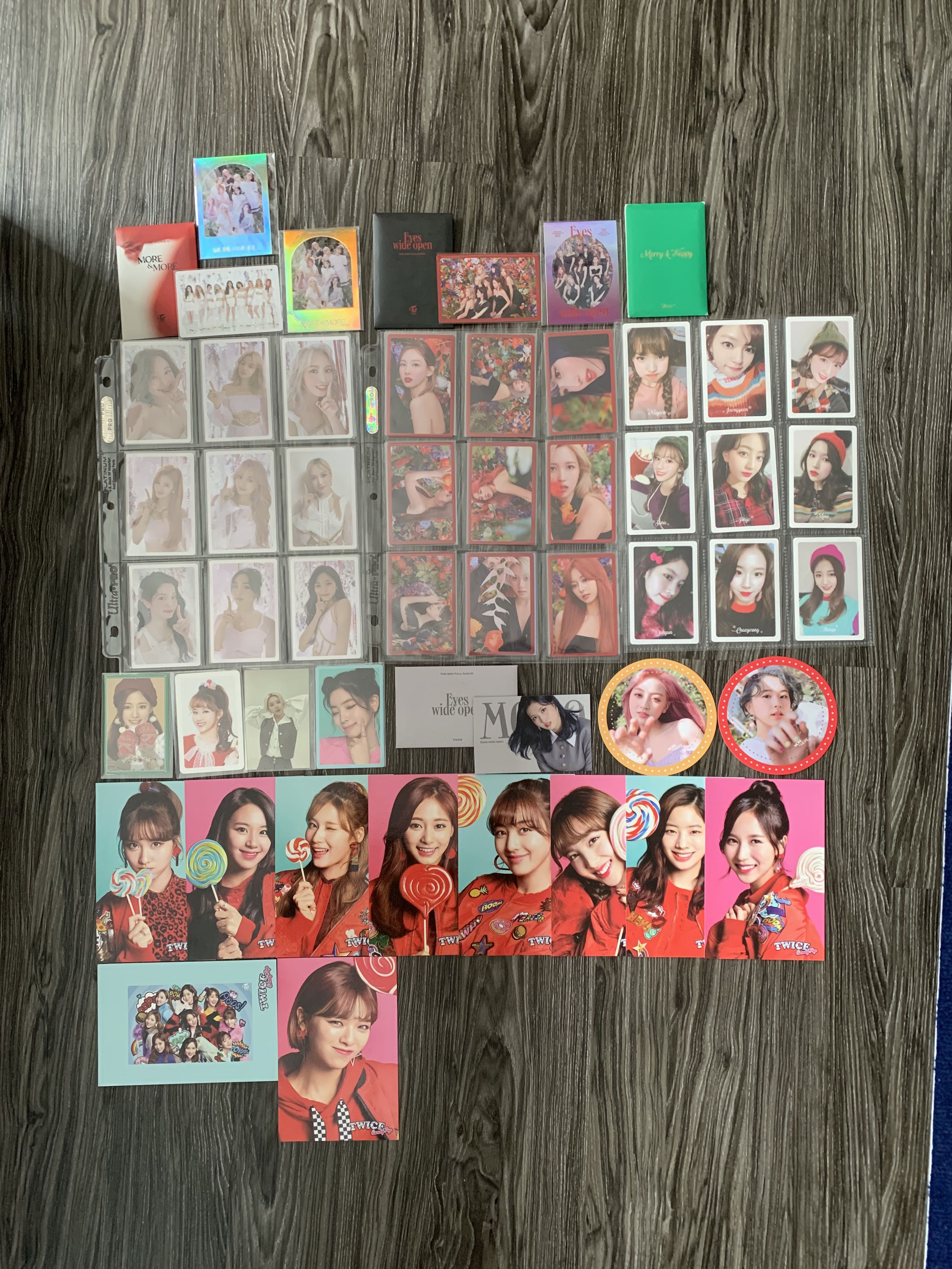 Twice Pc Photocard More And More Merry And Happy Candy Pop Postcard Eyes Wide Open Message Card Momo Chaeyoung Dahyun What Is Love Sana Tzuyu Nayeon Jeongyeon Jihyo Circle Mina Group Pob