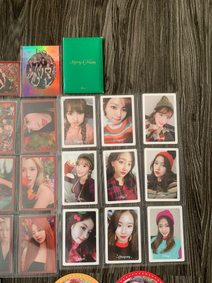 Twice Pc Photocard More And More Merry And Happy Candy Pop Postcard Eyes Wide Open Message Card Momo Chaeyoung Dahyun What Is Love Sana Tzuyu Nayeon Jeongyeon Jihyo Circle Mina Group Pob