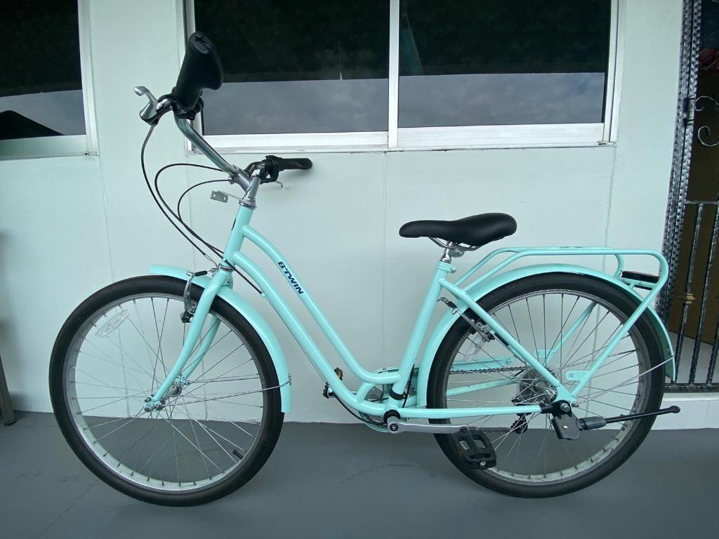 USED ELOPS 120 LOW FRAME 26IN 6SP CITY BIKE ACID GREEN for sale