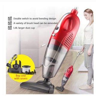 Vacuum Cleaner 2 in 1 Mini Handheld Pushrod Cleaner Strong Suction Low Noise