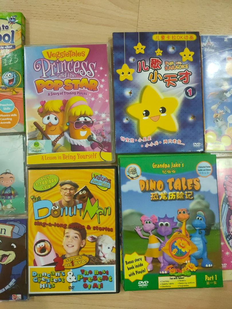 Veggietales, Barbie, Leap Frog, Tell me why? Educational Dvd and Vcd ...