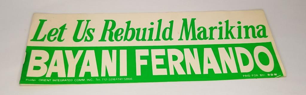 Vintage 1992 Mayoral Campaign Propaganda 
