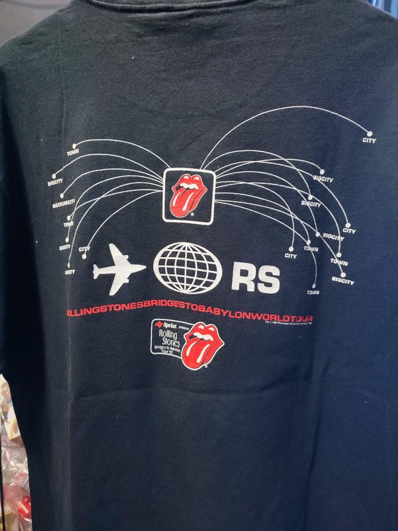 VINTAGE ROLLING STONES 1997 WORLD TOUR TEES ANVIL TAG, Men's
