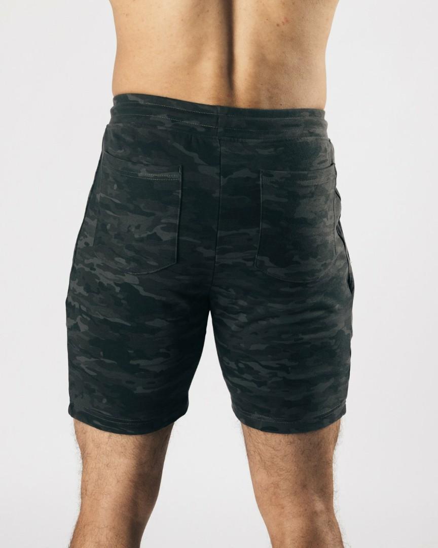 Mens black sale camo shorts