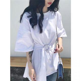 韓版夏季女裝不規則中長款衣服