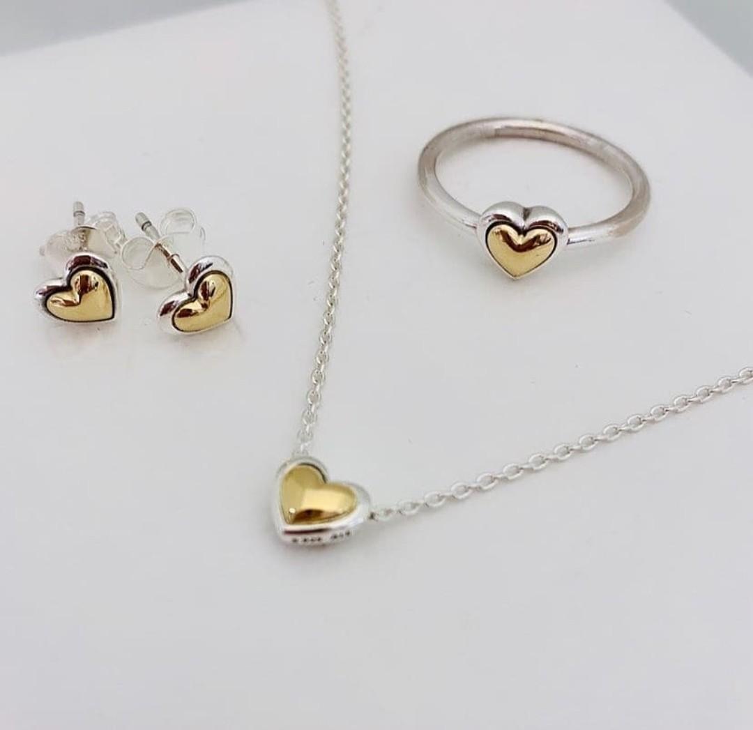 ❤️ Authentic pandora golden domed heart 