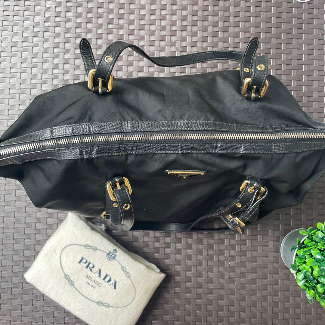 💯 Authentic Prada Tessuto Saffiano Nylon Tote Bag 2 in 1, Luxury