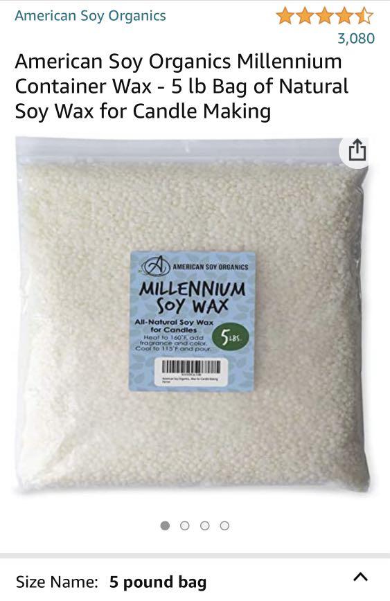 American Soy Organics Millennium container wax, Hobbies & Toys, Stationery  & Craft, Craft Supplies & Tools on Carousell
