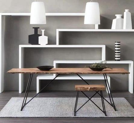 Ana Modern Industrial Ultra Slim Solid Wood Dining Table Writing Desk Shop At Warehouse Sale 217 Kallang Bahru Level 4 Multron Building Or Downtown Sg Furniture Home Living Furniture