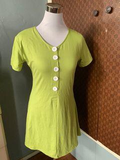 Apple green dress
