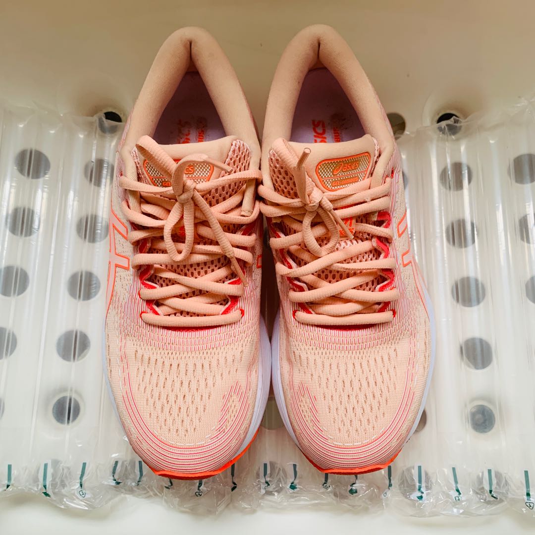 ASICS Women s Gel Nimbus 21 Baked Pink White Running Shoes
