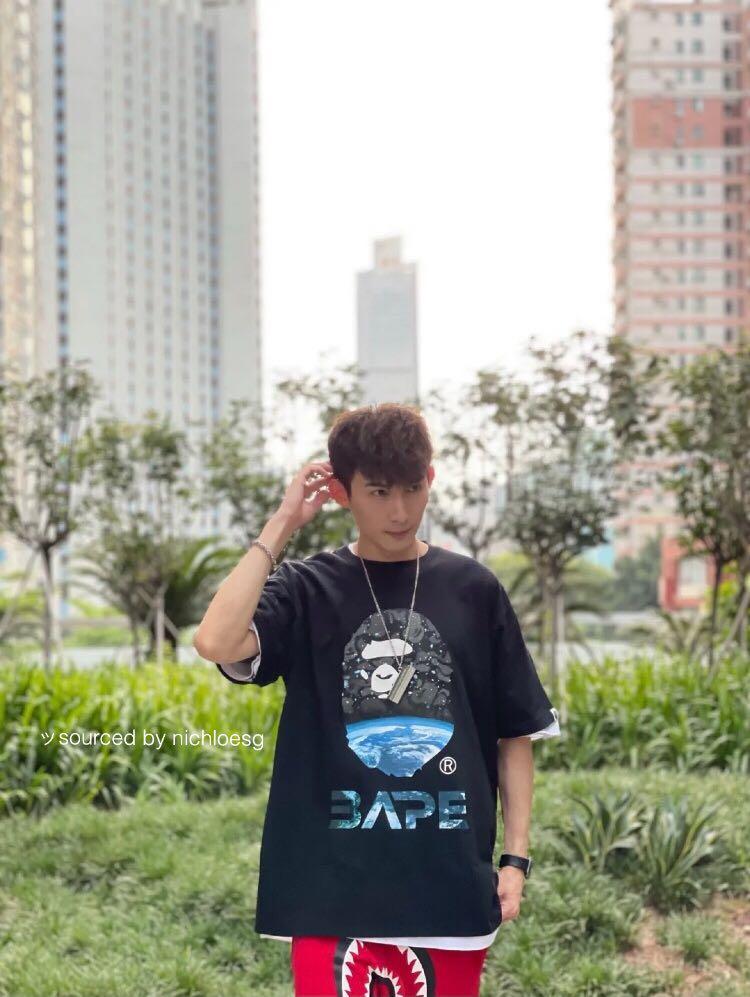 space camo bape tee