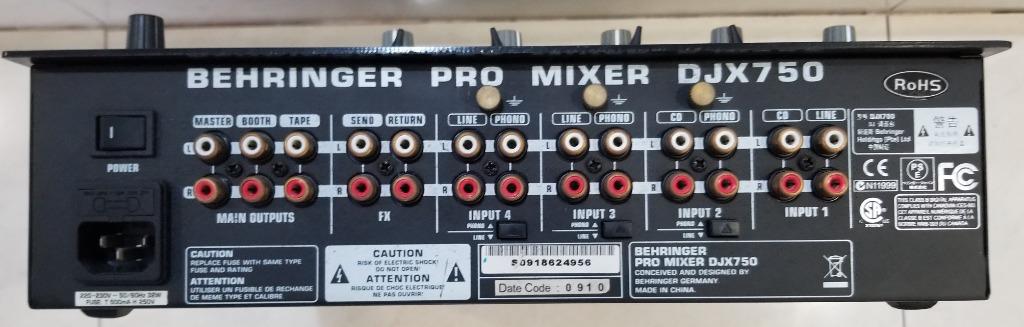 Behringer PRO MIXER DJX750 Professional 5 -Mixeur DJ Maroc