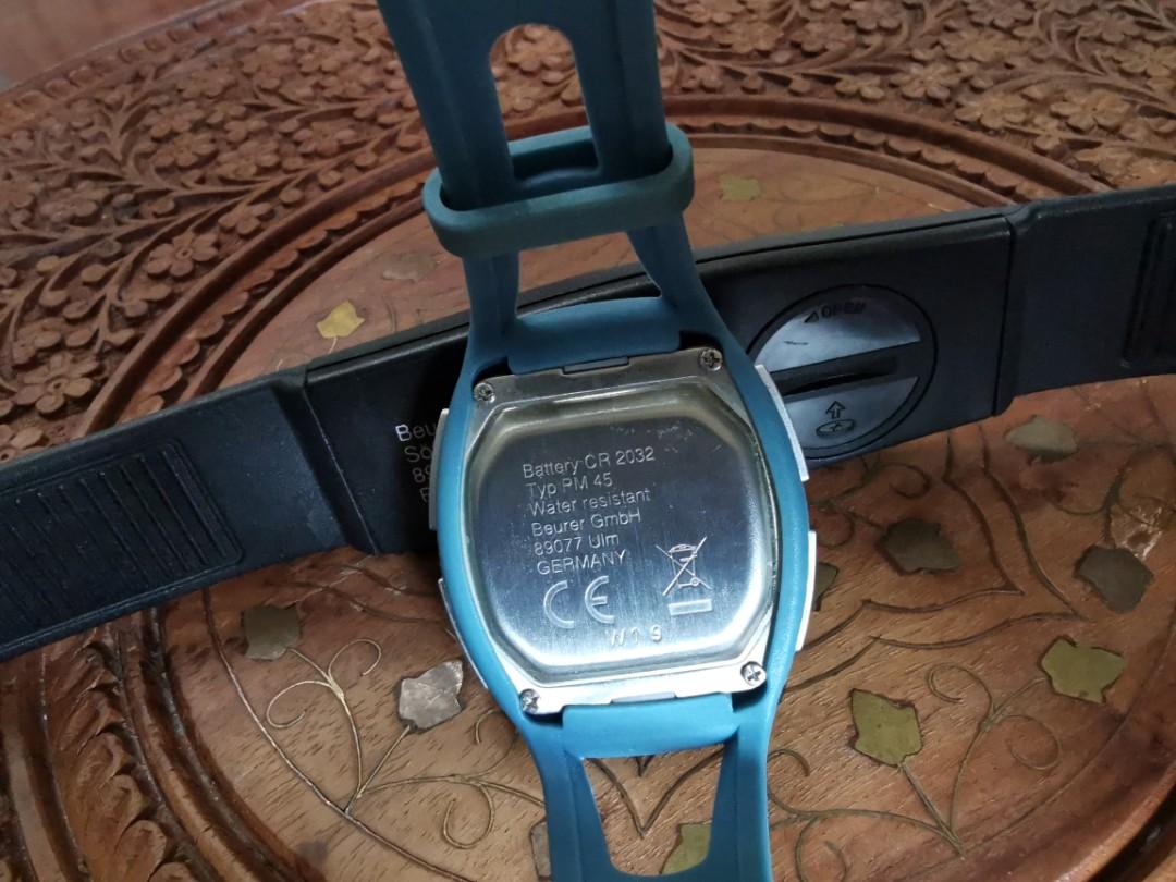 Beurer PM45 Germany heart rate monitor watch with chest strap