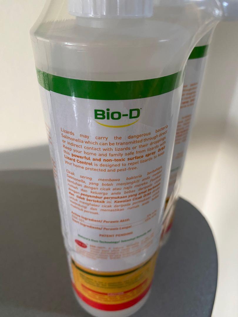 BioD Orbit Lizard repellent spray 500ml x 2, Health & Nutrition