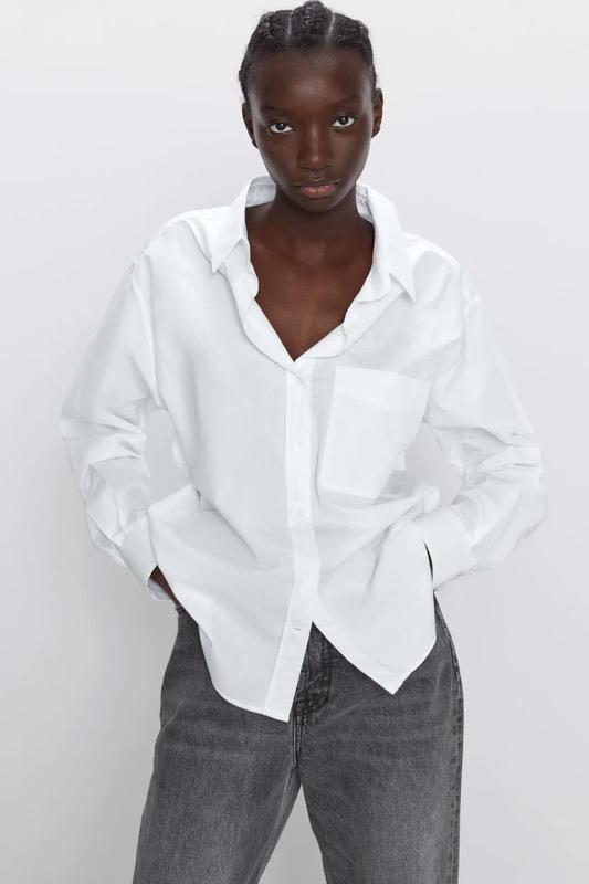 poplin white top