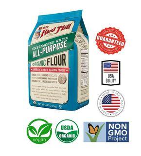 Bob's Red Mill Non-Gmo, Vegan, Organic Unbleached White All Purpose Flour 5LBS / 2.27kg