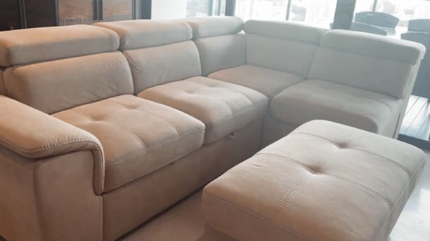 Capri Modular Lounge Suite With Storage, Elixir Leather Power Recliner Corner Sofa
