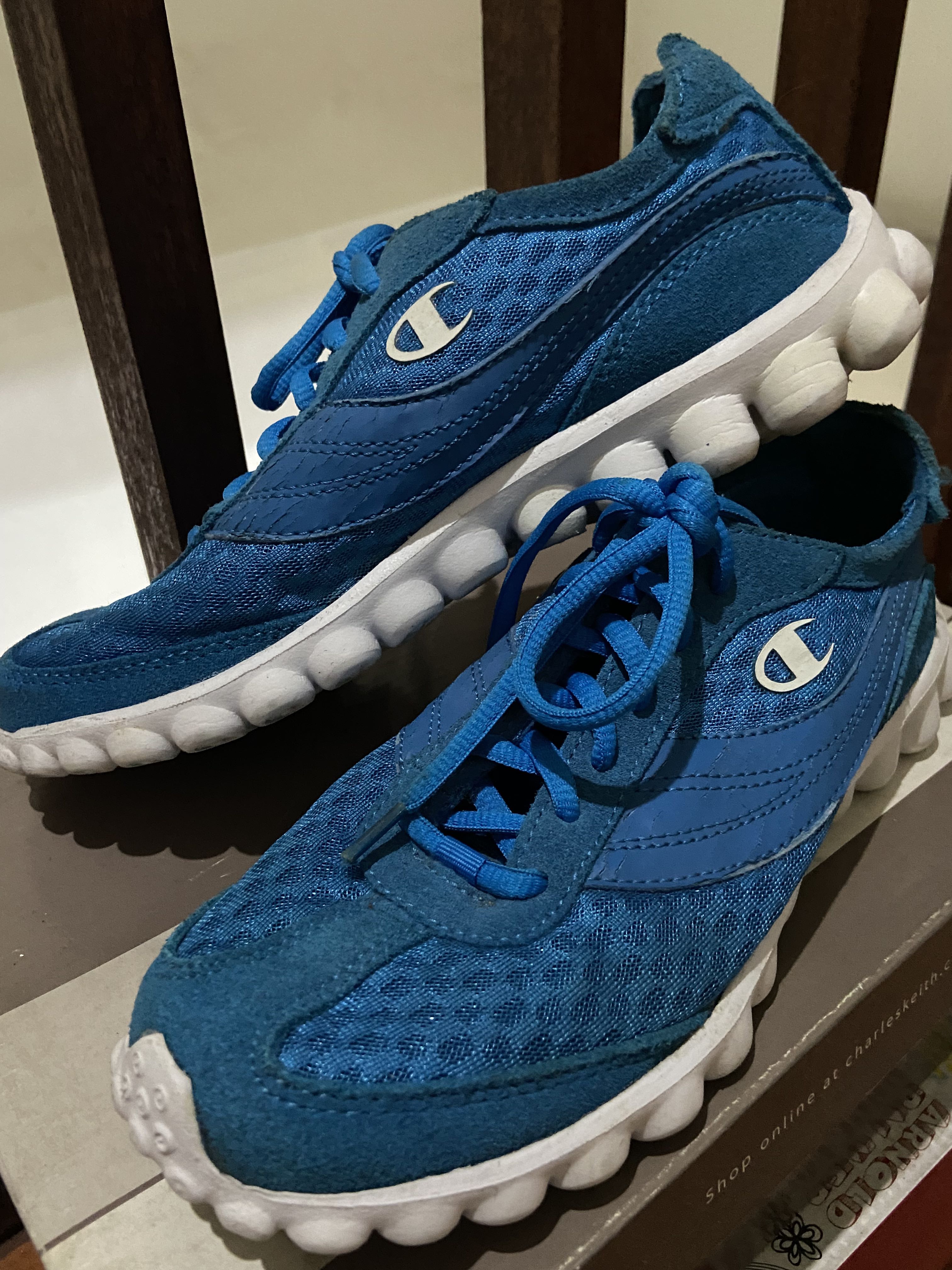 Champion Blue Running Shoes Women s Fashion Footwear Sneakers