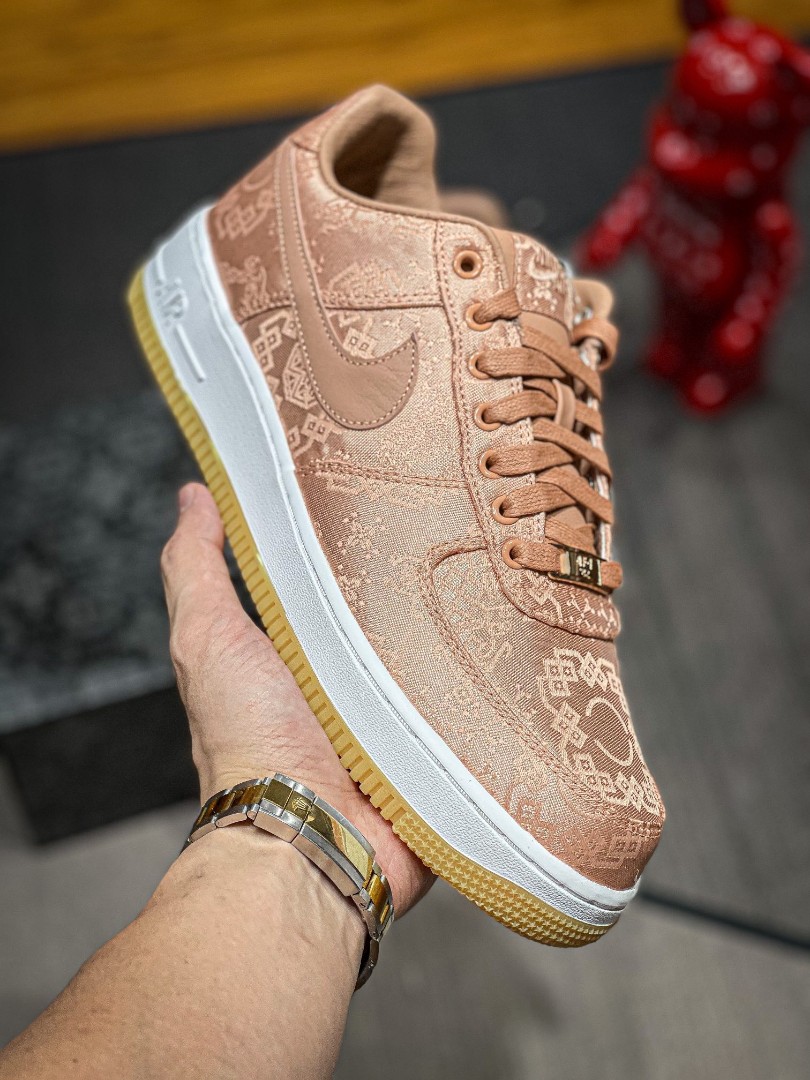 CLOT x Nike Air Force 1 Low “Rose Gold Silk” (2020) CJ5290-600 ...