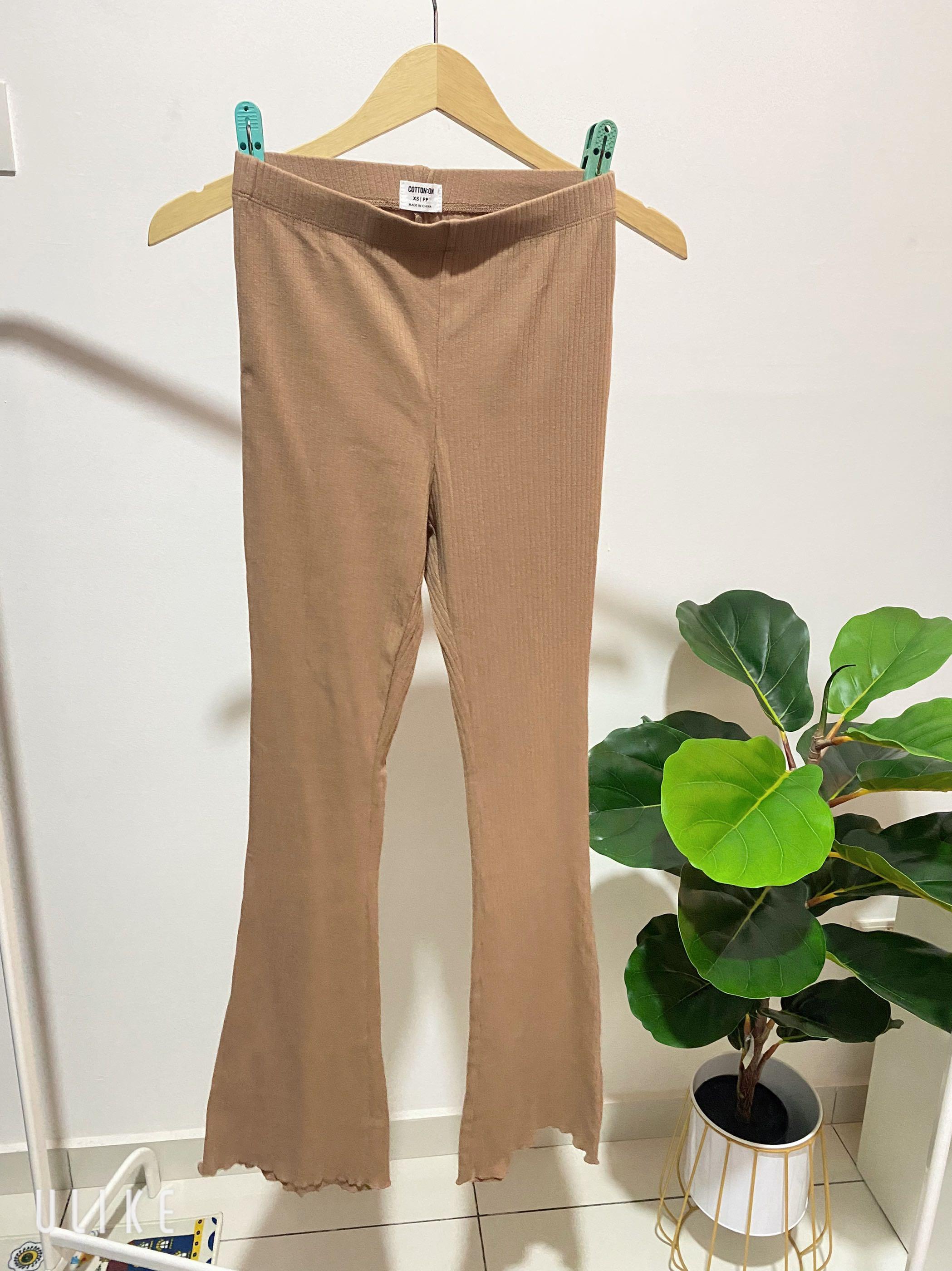 Cotton On flare pants size XS Nude