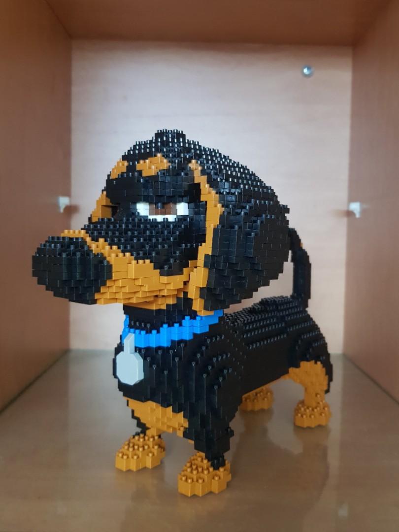  Larcele Micro Dachshund Dog Building Blocks Set Super