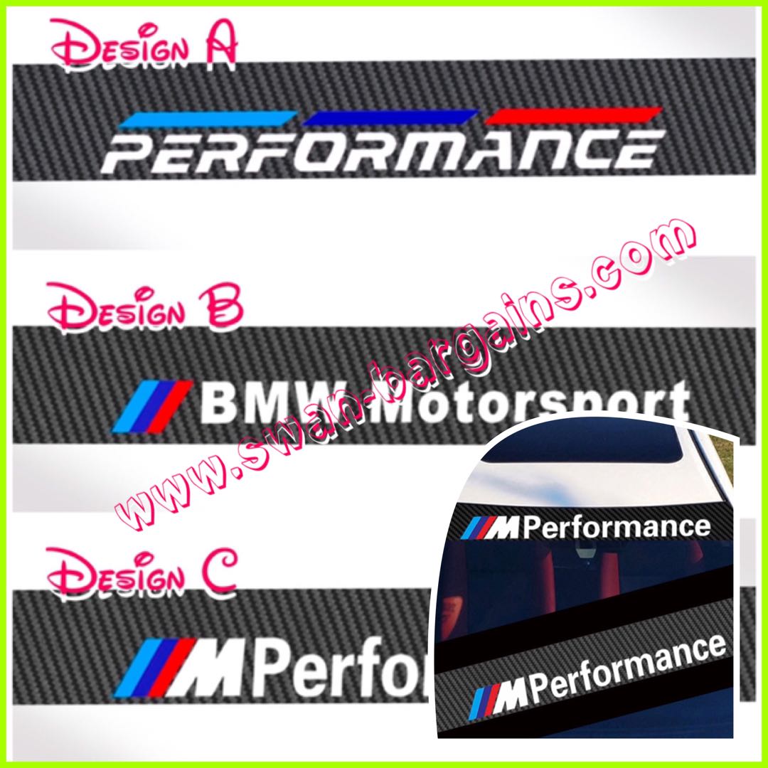 Decorative BMW M Performance Motorsport Design with Black CF Background ...