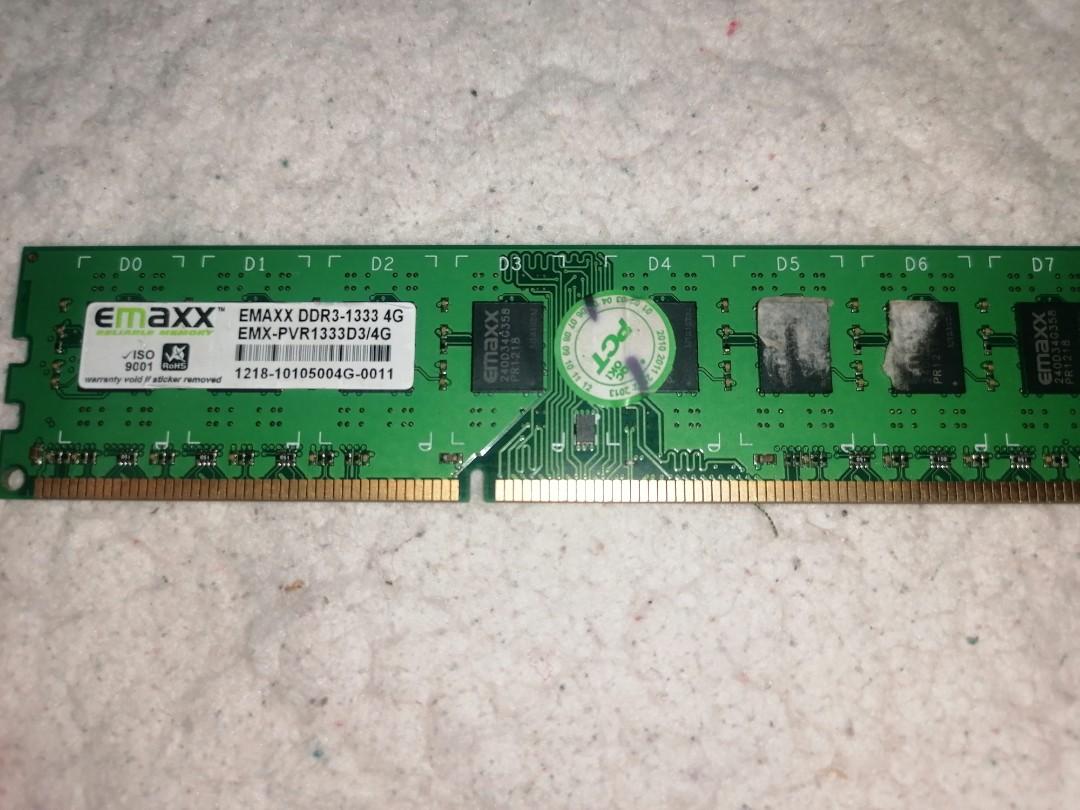 DEFECTIVE- RAM (Category: Computer Parts) located in Quezon City. Submitted by iNerfed30K (Listing ID 1098439917, Image 2). Description: Not really sure if working or not, but it is better to sell as Defective, *Part of bawas kalat, More to come *Feel free to offer as long as it is reasonable, we can talk about it *Payment first through Gcash before shipping *I don't do meet up for safety purposes *COD through courier is possible *Pick-up is poss